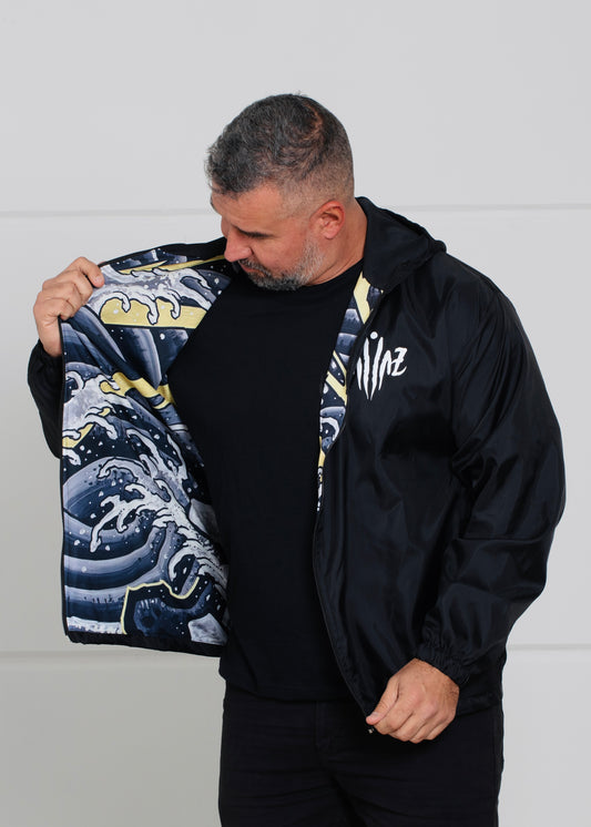 JAQUETA CORTA VENTO PRETA